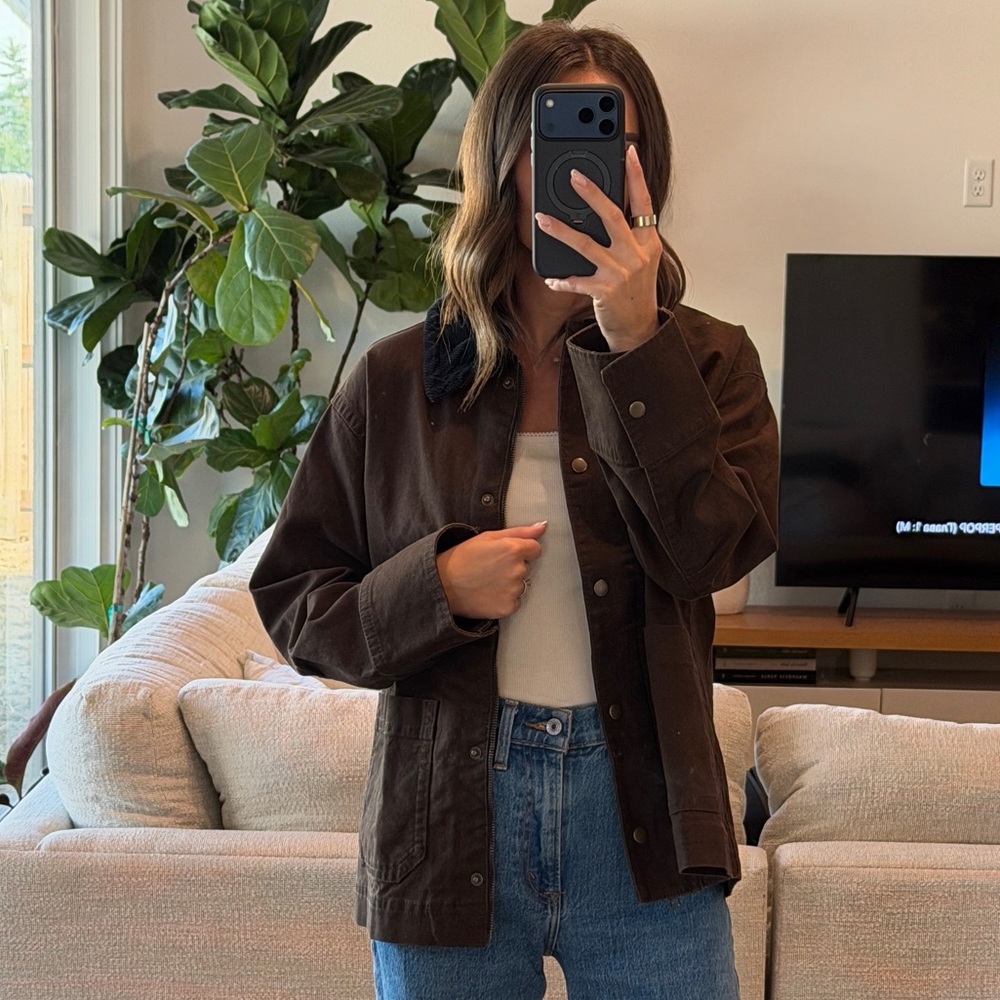 Old Navy Canvas Barn Jacket - Dark Brown